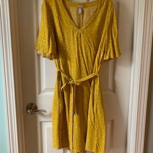 Flutter sleeve dress